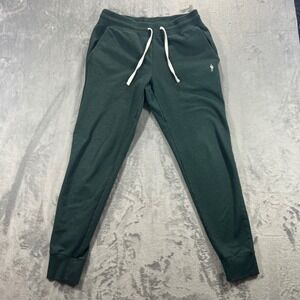 JOCKEY Jogger Pants Mens Medium Green Organic Cotton Sweatpants Cozy Athleisure